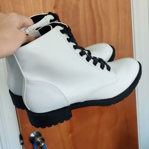 White TARGET Boots